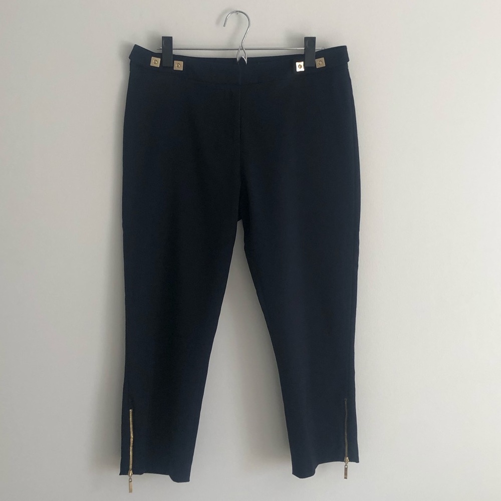 Ivanka Trump Slim Cropped Pant Navy Blue